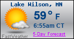 Weather Forecast for Lake Wilson, MN
