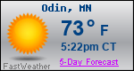Weather Forecast for Odin, MN
