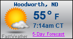 Weather Forecast for Woodworth, ND
