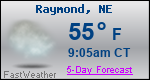 Weather Forecast for Raymond, NE