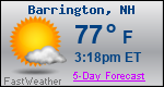 Weather Forecast for Barrington, NH