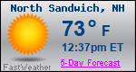 Weather Forecast for North Sandwich, NH