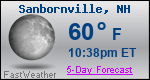 Weather Forecast for Sanbornville, NH