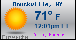 Weather Forecast for Bouckville, NY