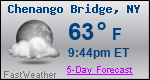 Weather Forecast for Chenango Bridge, NY