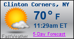 Weather Forecast for Clinton Corners, NY