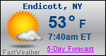 Weather Forecast for Endicott, NY
