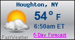 Weather Forecast for Houghton, NY