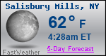 Weather Forecast for Salisbury Mills, NY