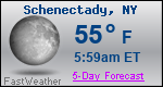 Weather Forecast for Schenectady, NY