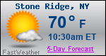 Weather Forecast for Stone Ridge, NY
