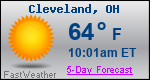 Weather Forecast for Cleveland, OH