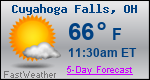 Weather Forecast for Cuyahoga Falls, OH