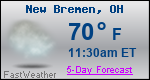 Weather Forecast for New Bremen, OH