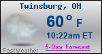 Weather Forecast for Twinsburg, OH