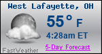 Weather Forecast for West Lafayette, OH