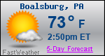Weather Forecast for Boalsburg, PA