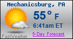 Weather Forecast for Mechanicsburg, PA