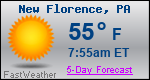 Weather Forecast for New Florence, PA