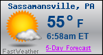 Weather Forecast for Sassamansville, PA