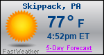 Weather Forecast for Skippack, PA