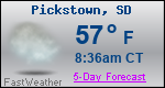 Weather Forecast for Pickstown, SD