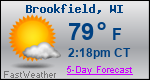Weather Forecast for Brookfield, WI