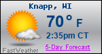 Weather Forecast for Knapp, WI