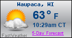 Weather Forecast for Waupaca, WI