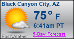 Weather Forecast for Black Canyon City, AZ