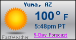 Weather Forecast for Yuma, AZ
