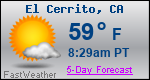 Weather Forecast for El Cerrito, CA