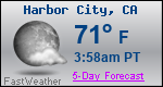 Weather Forecast for Harbor City, CA