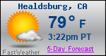 Weather Forecast for Healdsburg, CA