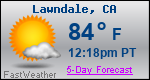 Weather Forecast for Lawndale, CA
