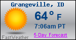 Weather Forecast for Grangeville, ID