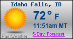 Weather Forecast for Idaho Falls, ID