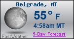 Weather Forecast for Belgrade, MT