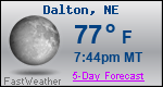 Weather Forecast for Dalton, NE