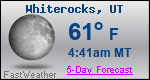 Weather Forecast for Whiterocks, UT
