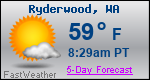 Weather Forecast for Ryderwood, WA