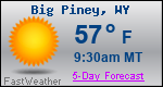 Weather Forecast for Big Piney, WY