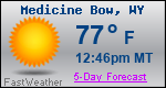 Weather Forecast for Medicine Bow, WY