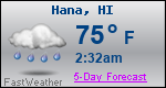 Weather Forecast for HÄna, HI