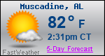 Weather Forecast for Muscadine, AL
