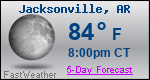 Weather Forecast for Jacksonville, AR