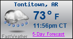 Weather Forecast for Tontitown, AR
