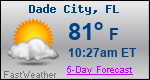 Weather Forecast for Dade City, FL
