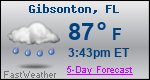 Weather Forecast for Gibsonton, FL
