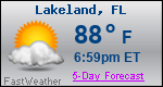 Weather Forecast for Lakeland, FL